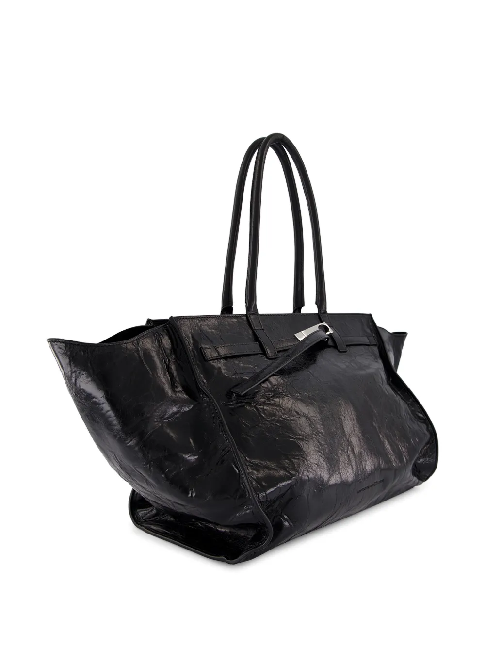 Benedetta Bruzziches Nightly Leather Holdall Bag - Black 
