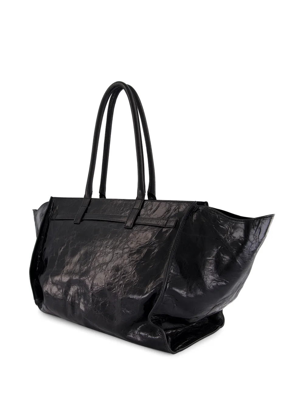  Benedetta Bruzziches Nightly Leather Holdall Bag - Black 