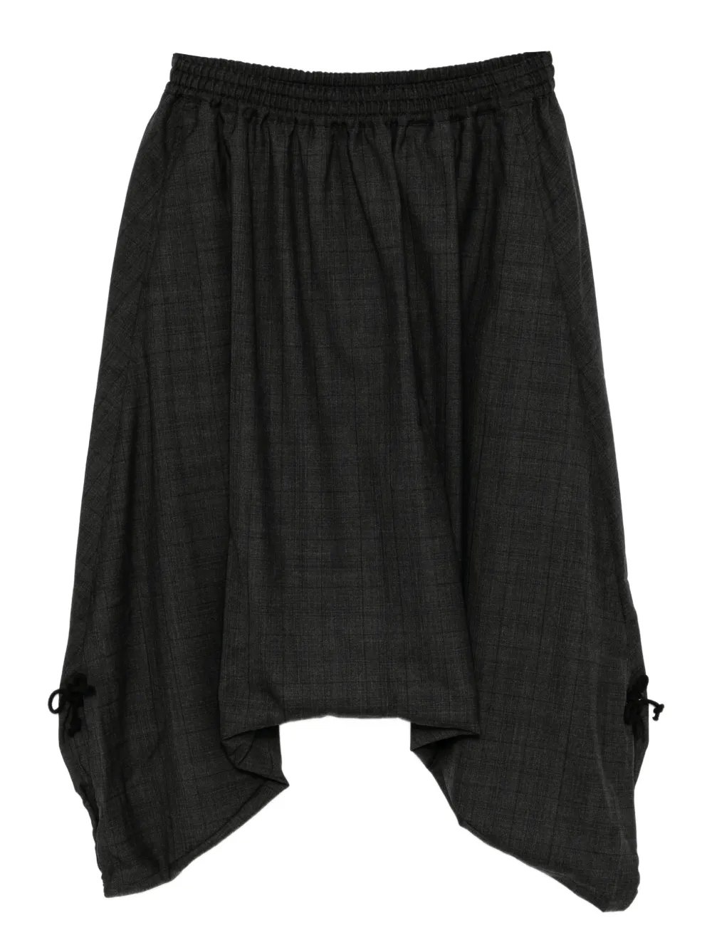 Junya Watanabe MAN checked drop-crotch trousers | Grey | Image 1