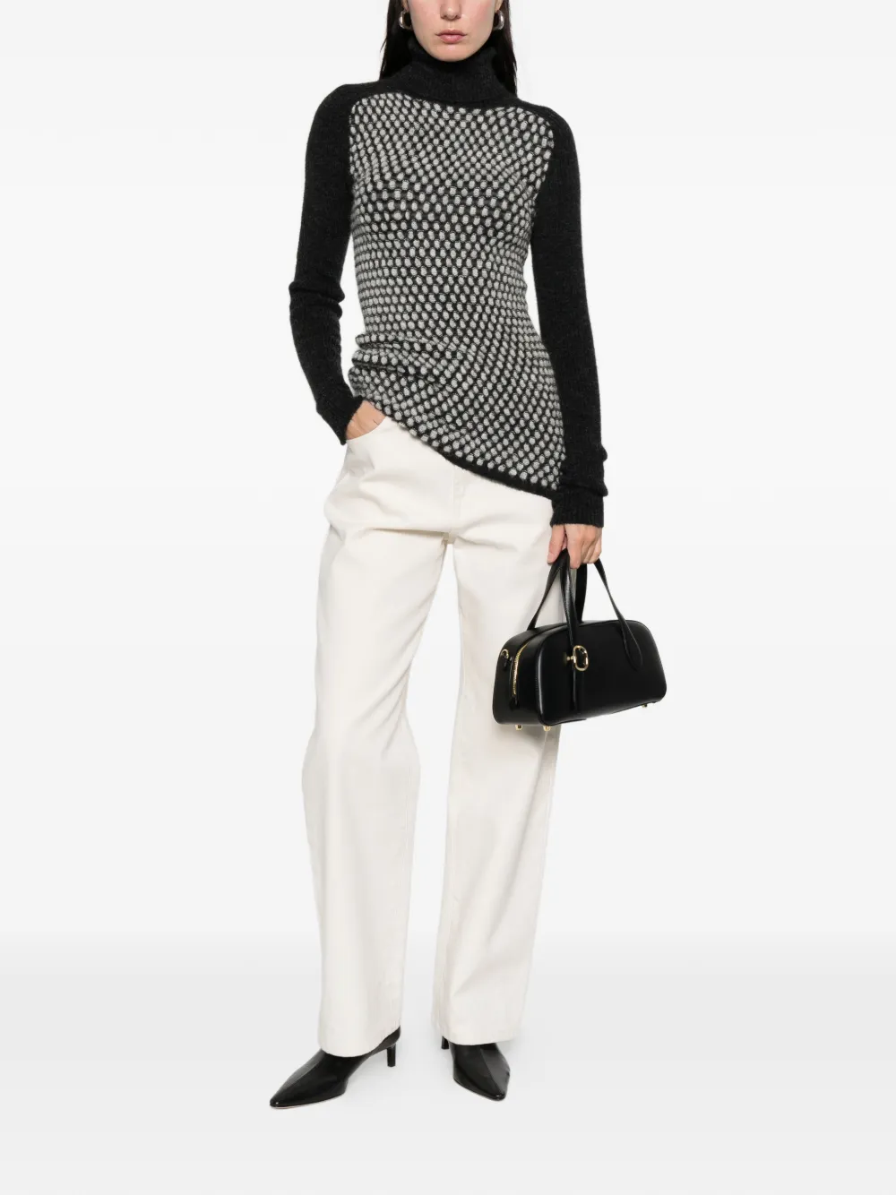 Gianfranco Ferré Pre-Owned suéter con cuello vuelto 1997 | Image 2