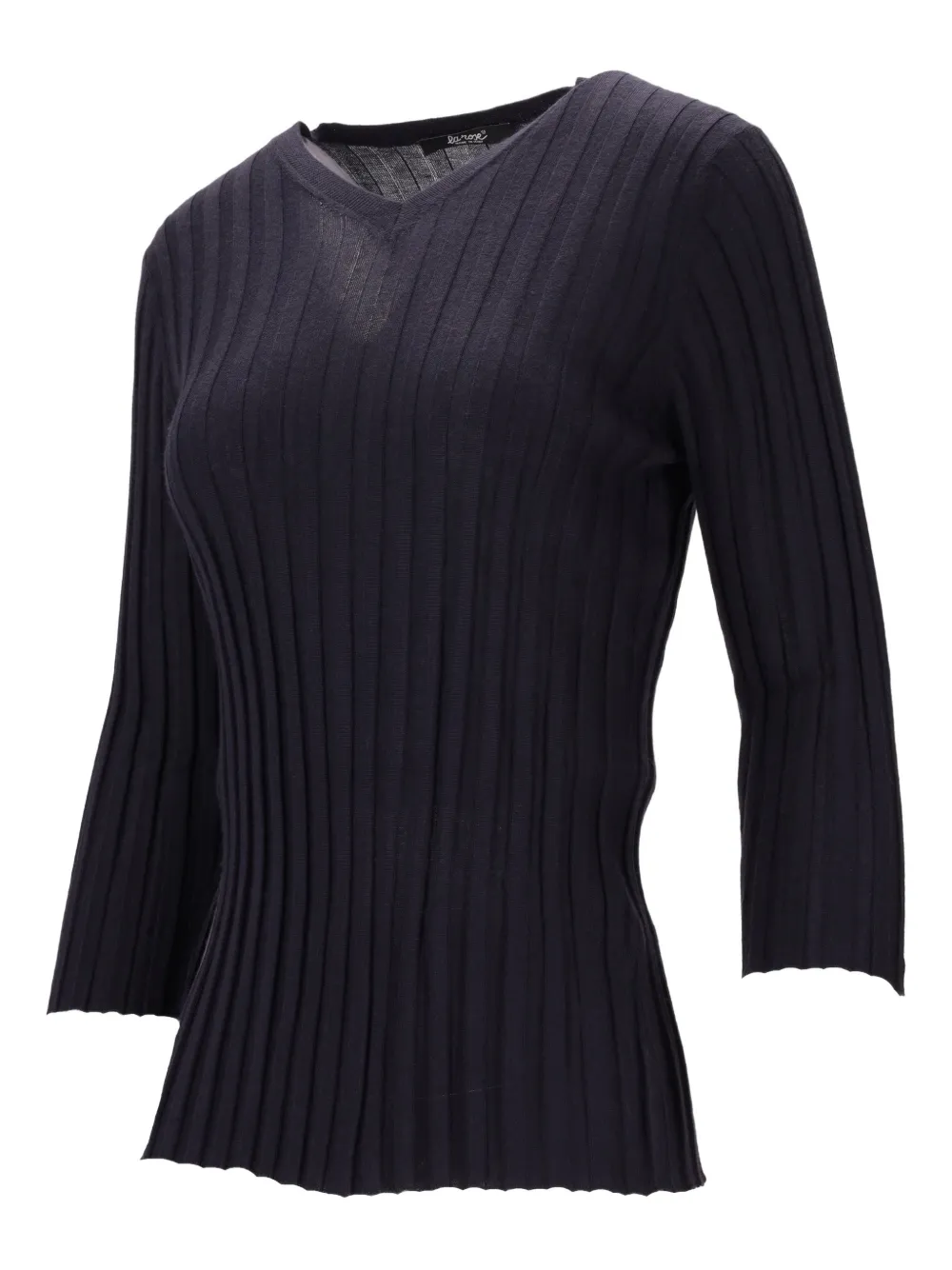 V-Neck Ribbed Top