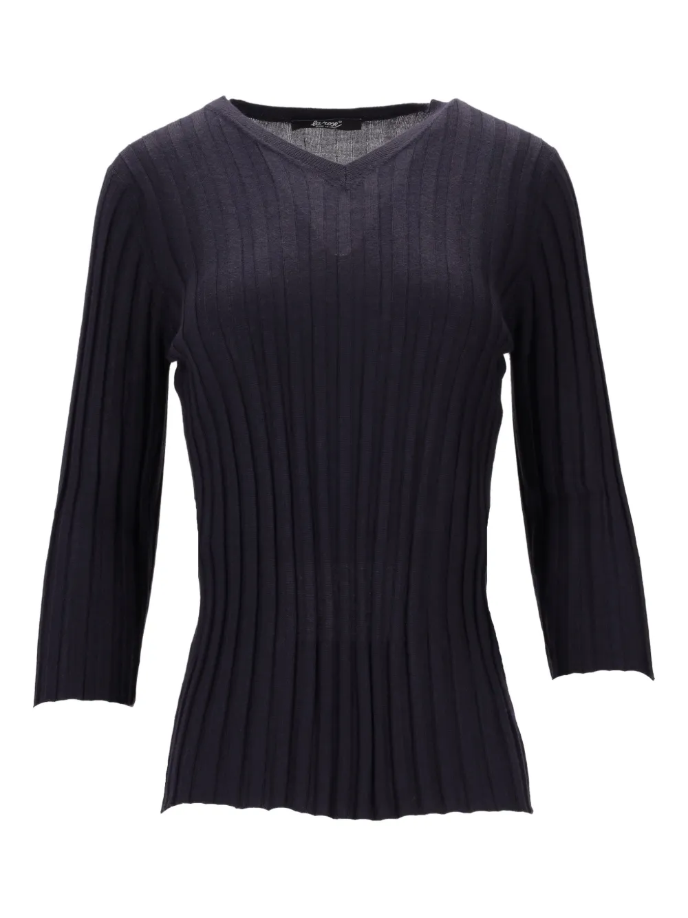 La-Rose Top con scollo a V - Blu