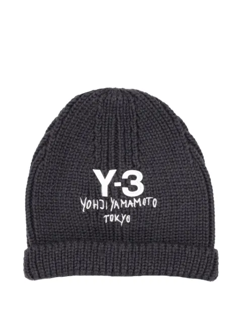adidas Y-3 Chunky logo detail beanie