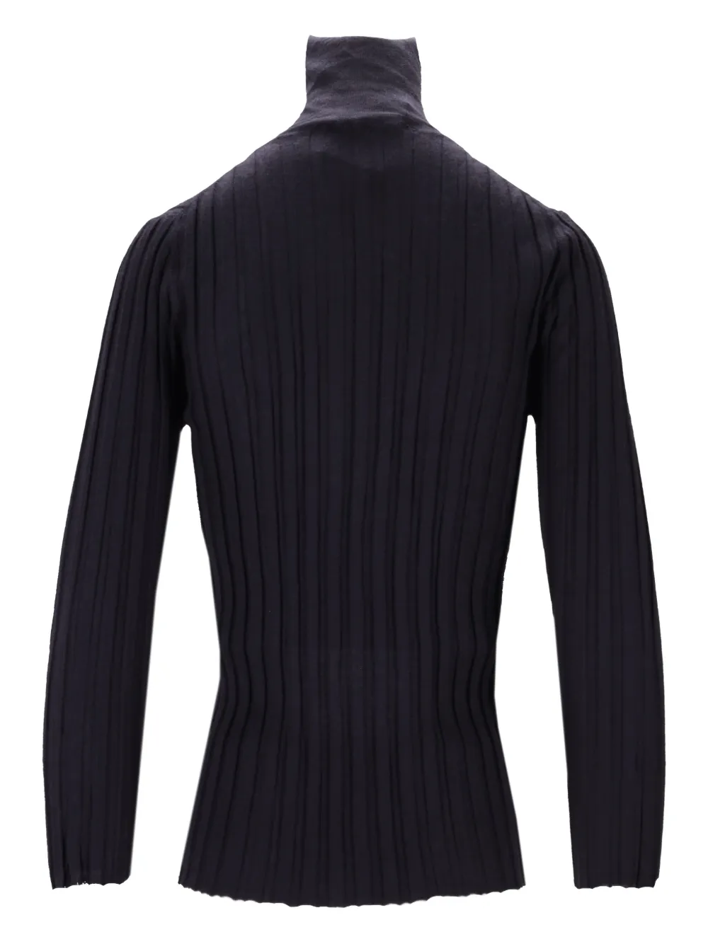 La-Rose Top met hoge hals Blauw