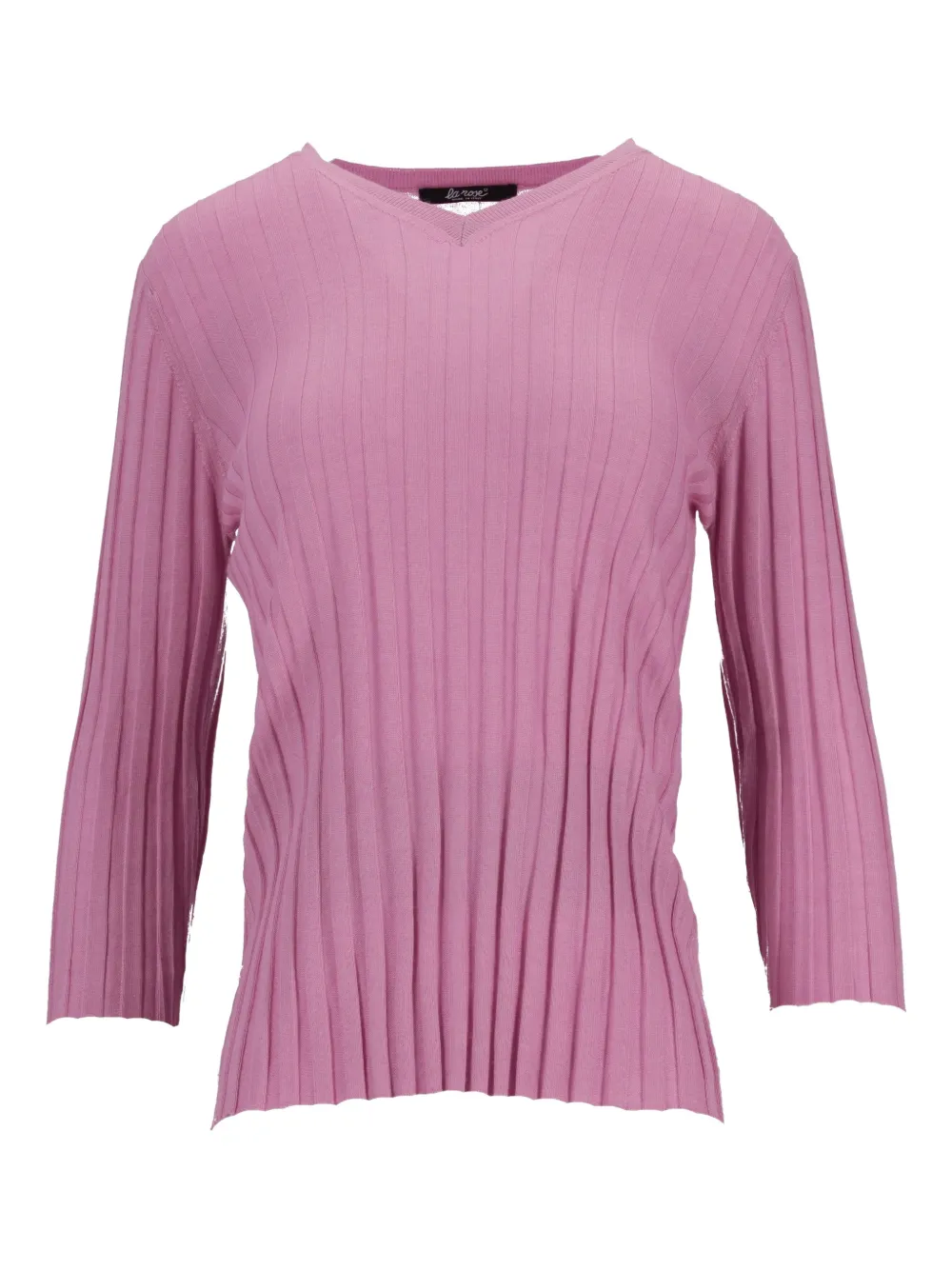 La-Rose Top con scollo a V - Rosa