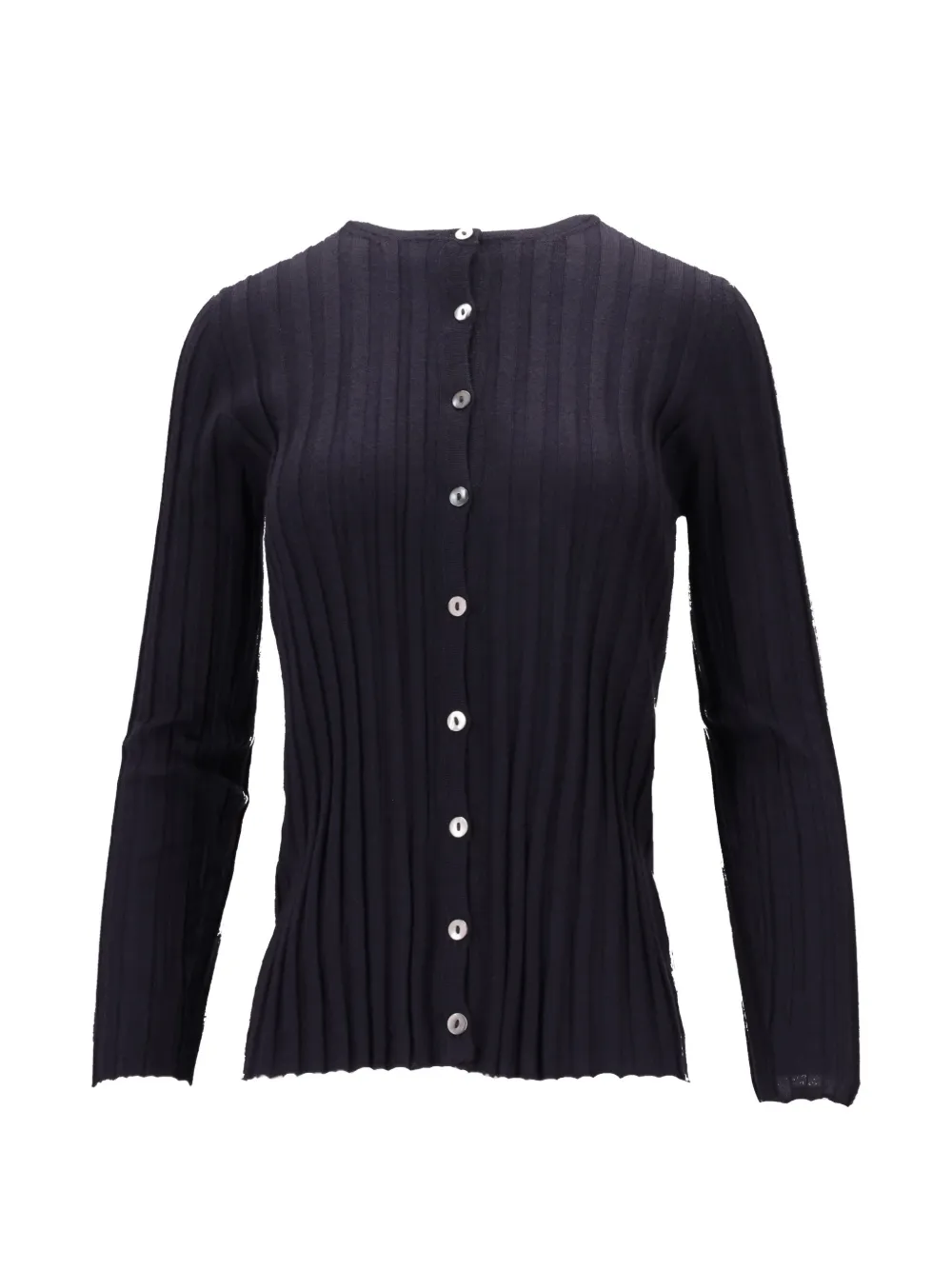 La-Rose ribbed button cardigan - Blue