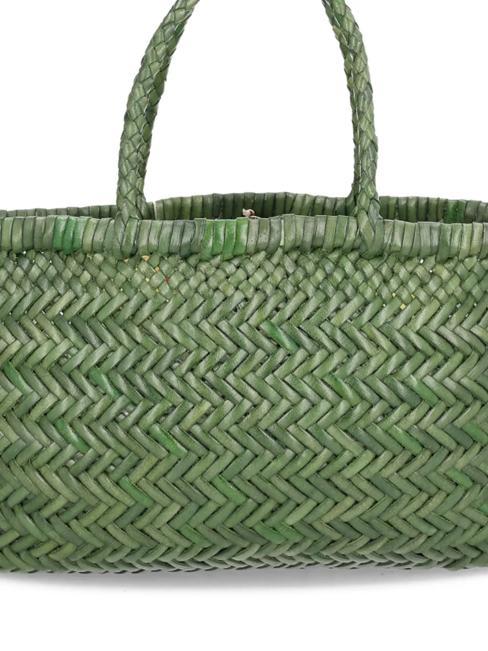 DRAGON DIFFUSION braided-woven tote bag - Groen