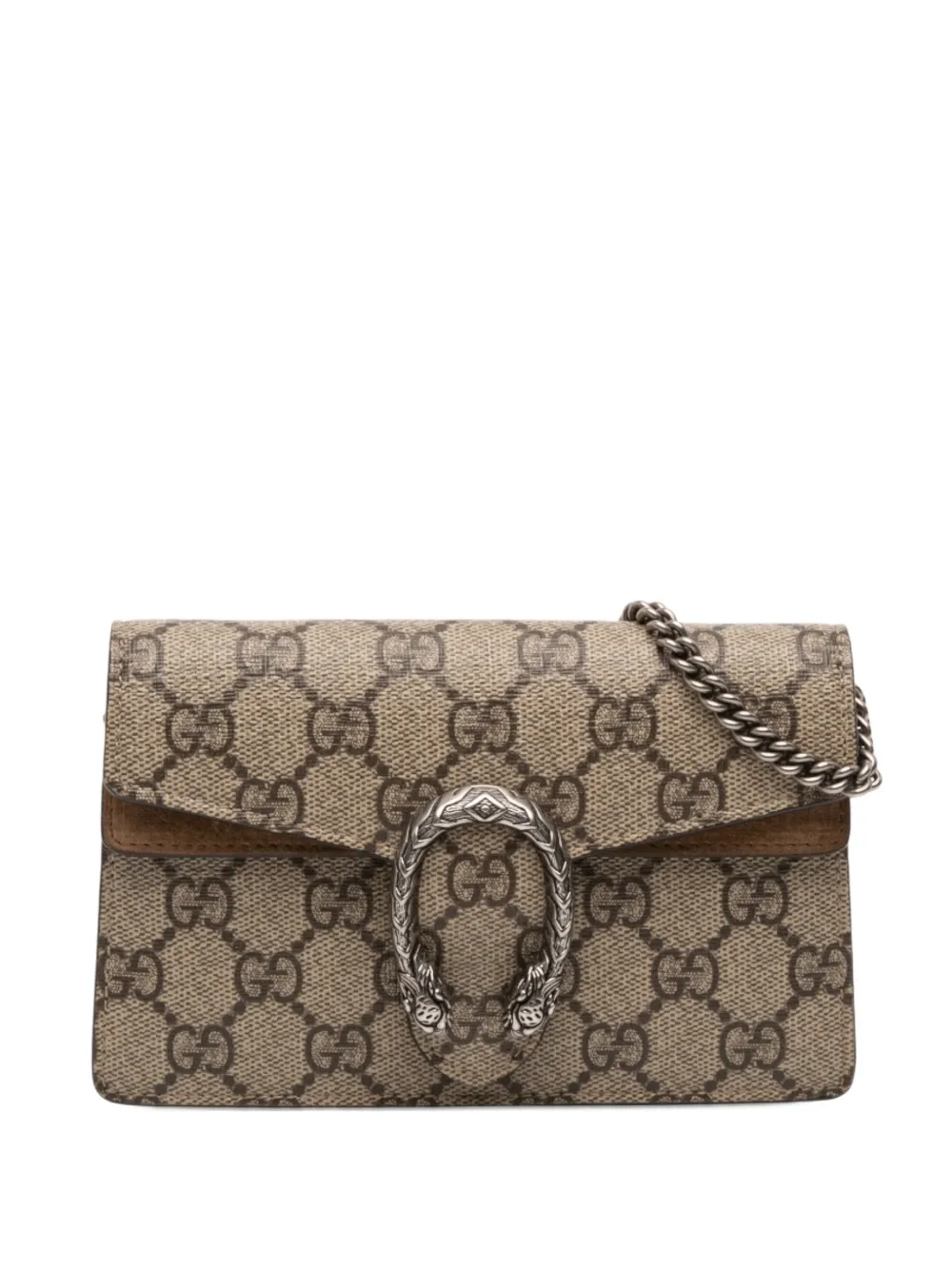 Gucci Pre-Owned 2016-2025 Mini GG Supreme Dionysus crossbody bag - Marrone