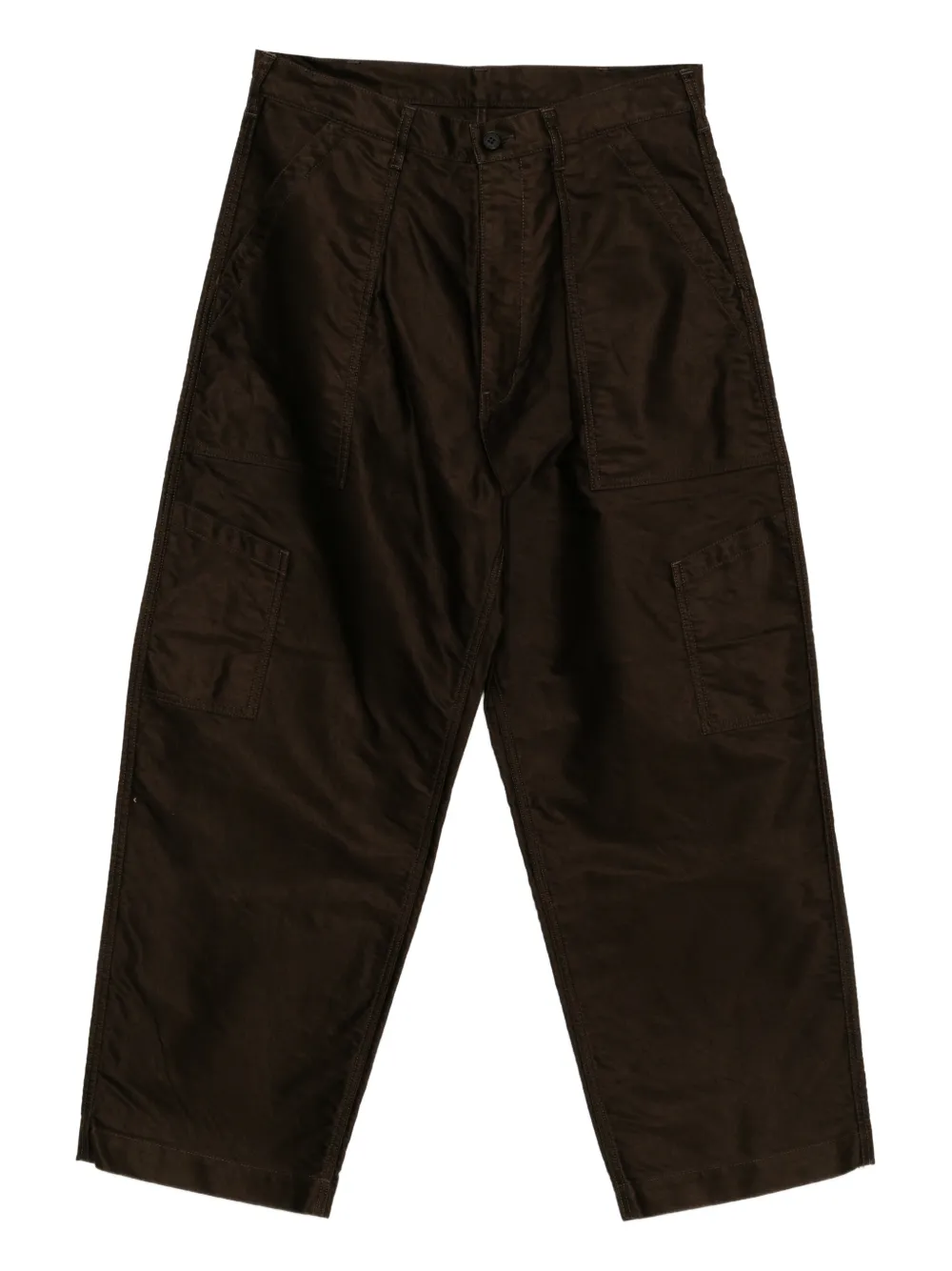 Comme des Garçons Homme patch-pocket tapered trousers – Brown Comme des Garçons Homme patch-pocket tapered trousers – Brown