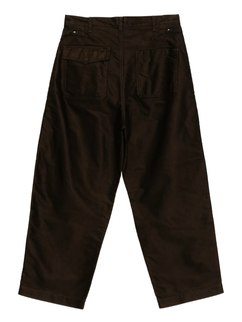 Comme des Garçons Homme Broek met opgestikte zak en toelopende zakken - Bruin