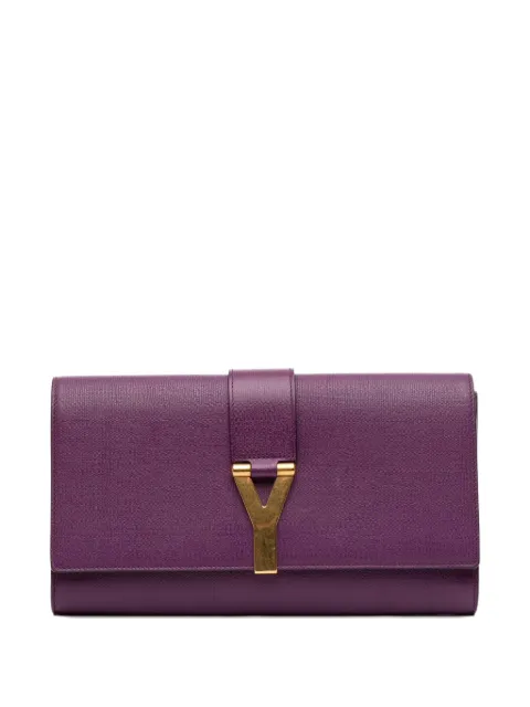 Saint Laurent Pre-Owned 2000-2025 Textured Leather Chyc Ligne clutch bag