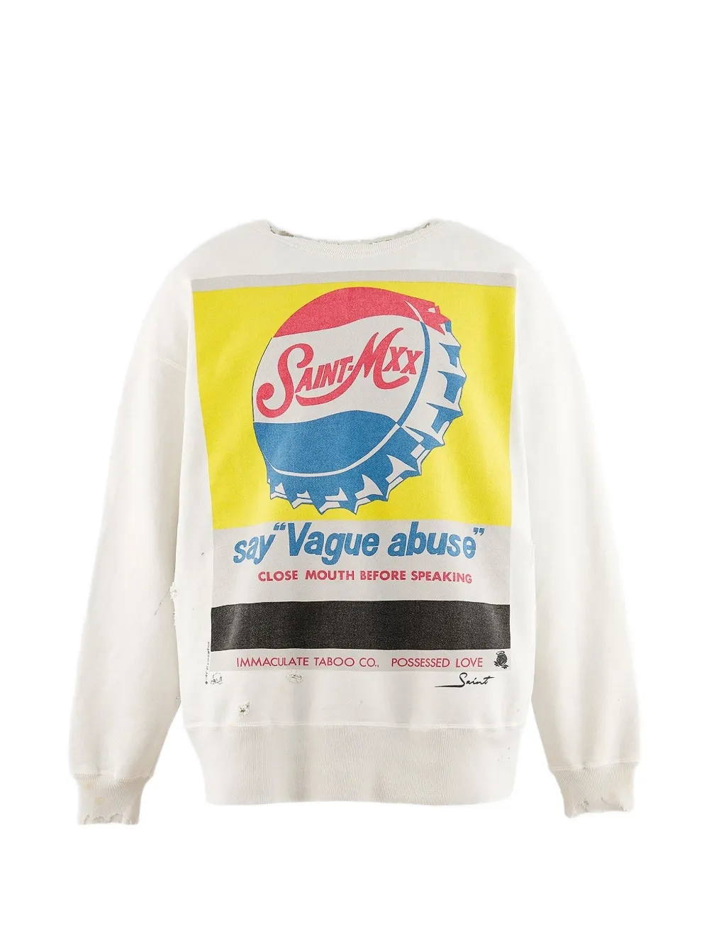 SAINT MXXXXXX Felpa girocollo - Bianco