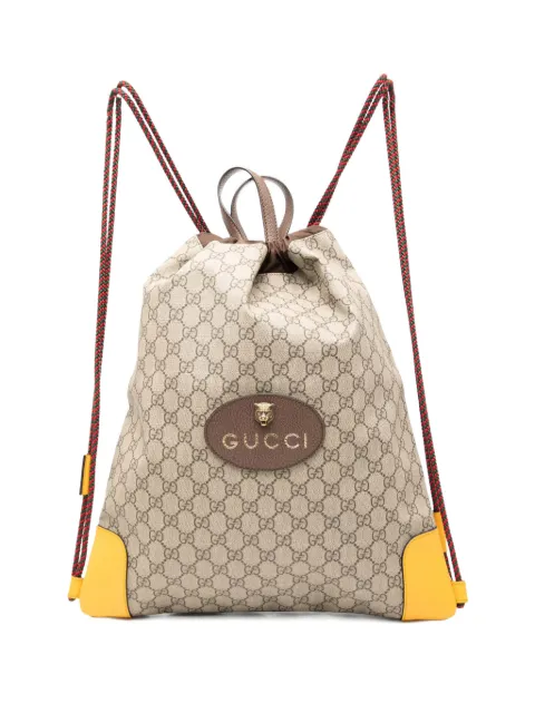 Gucci Pre-Owned mochila Animalier de lona GG Supreme 2000-2015