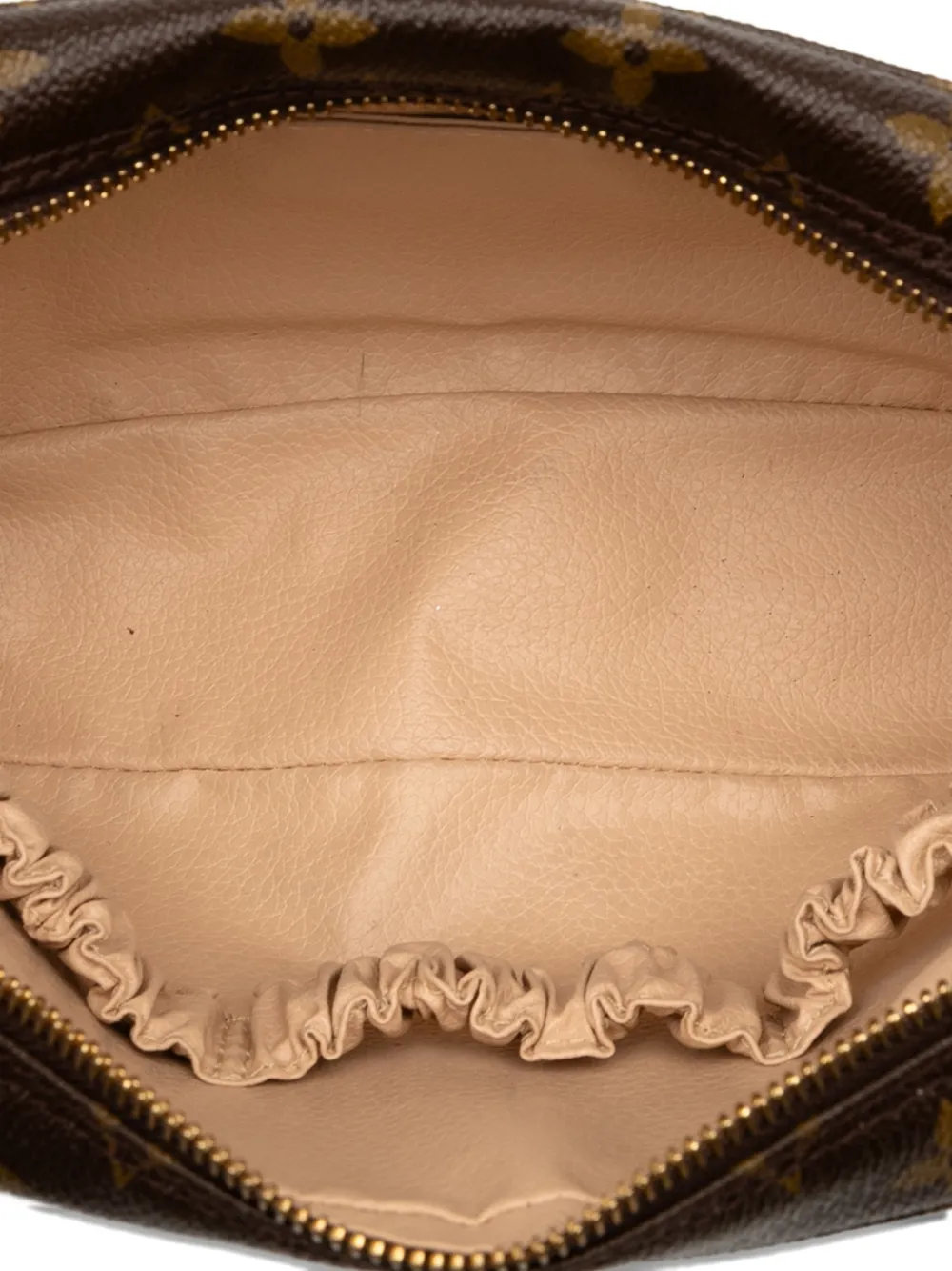 Pre-owned Louis Vuitton 1991 Monogram Trousse Toilette 23 Clutch Bag In Brown