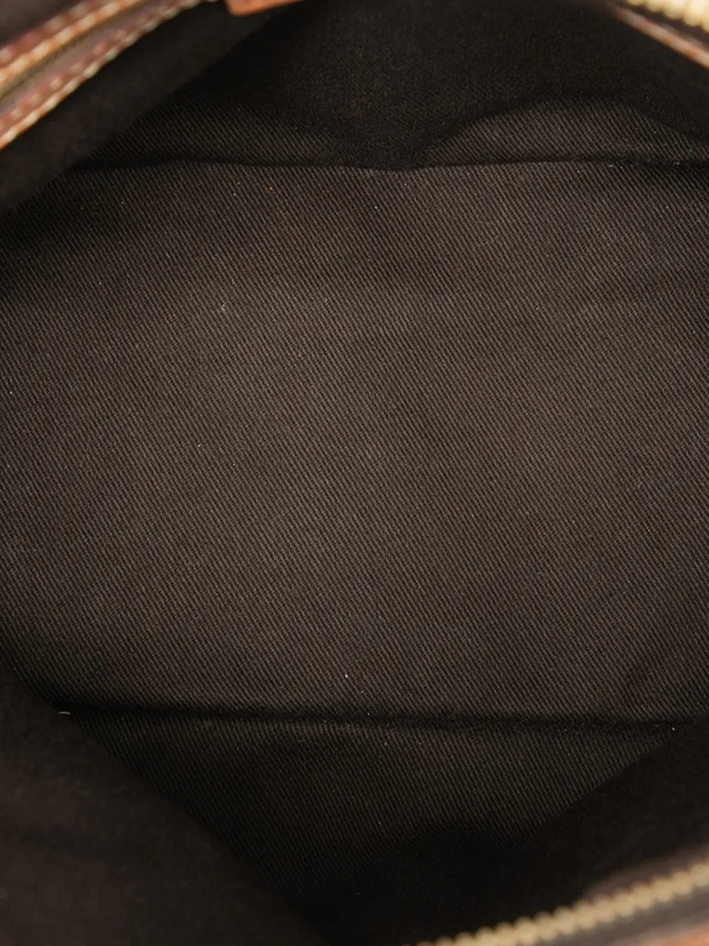 CELINE Pre-owned 2000 Macadam Coated Canvas Dome Satchel In Brown