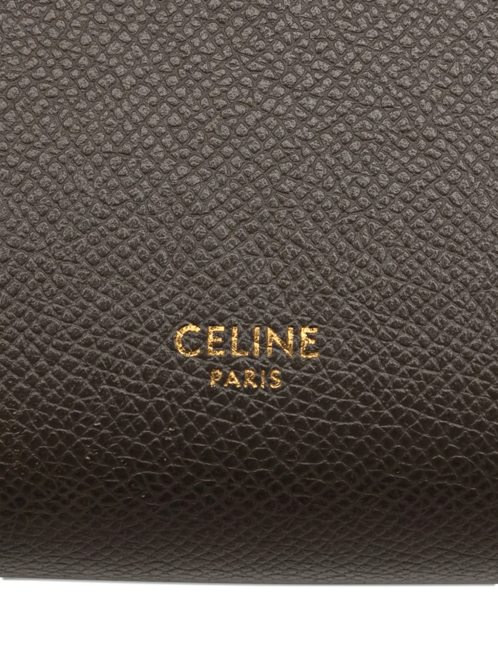 Pre-owned Celine 2019 Micro Grained Calfskin Belt Bag Satchel In Gray