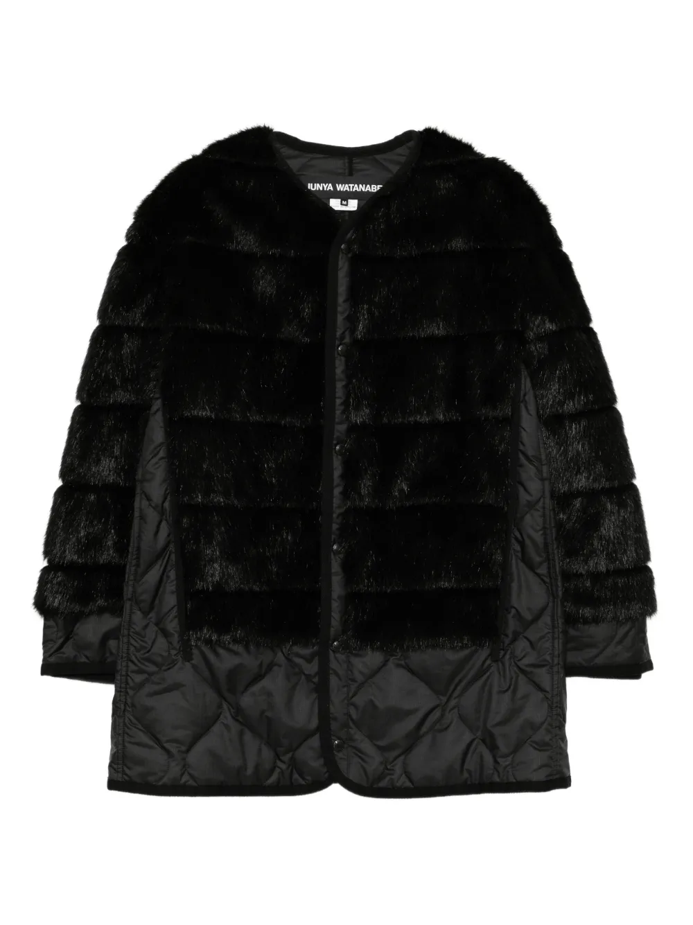 Junya Watanabe Cappotto trapuntato - Nero