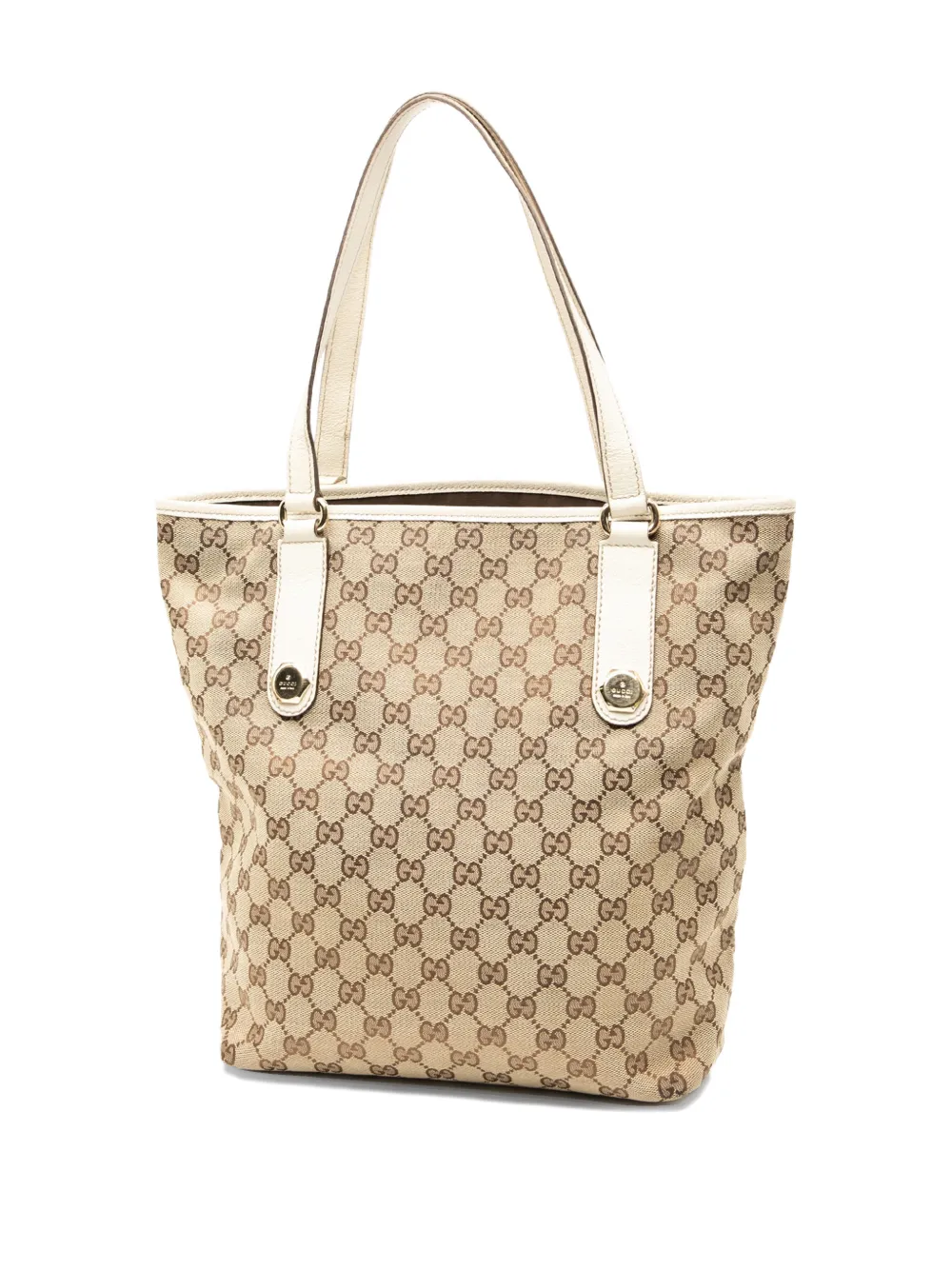 GUCCI Pre-owned 2000-2015 Gg Canvas Charmy Tote Bag In Brown