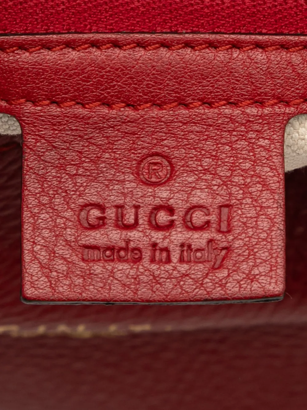 Pre-owned Gucci 2000-2015 Medium Calfskin Bamboo Shopper Boston Bag Satchel In Red