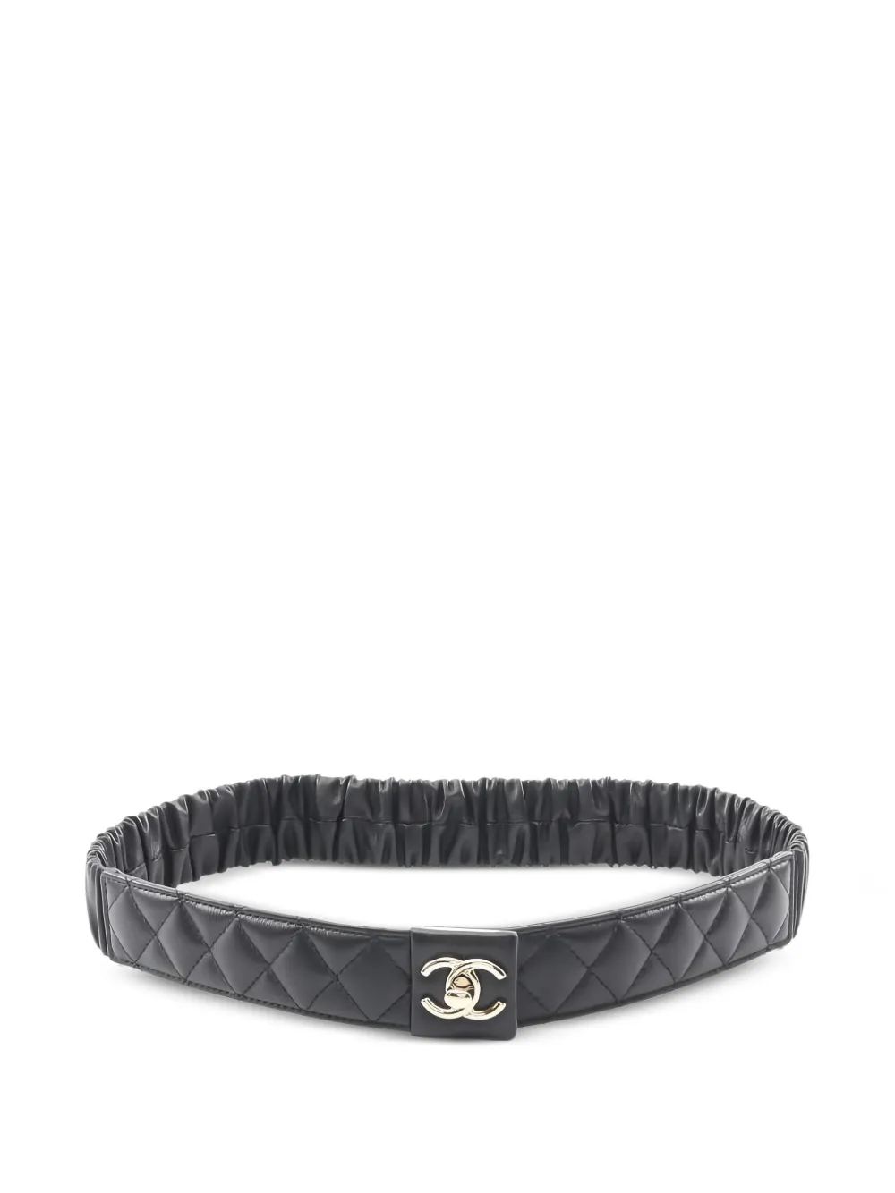 CHANEL Pre-Owned 1986-1988 matelasse logo belt - Nero