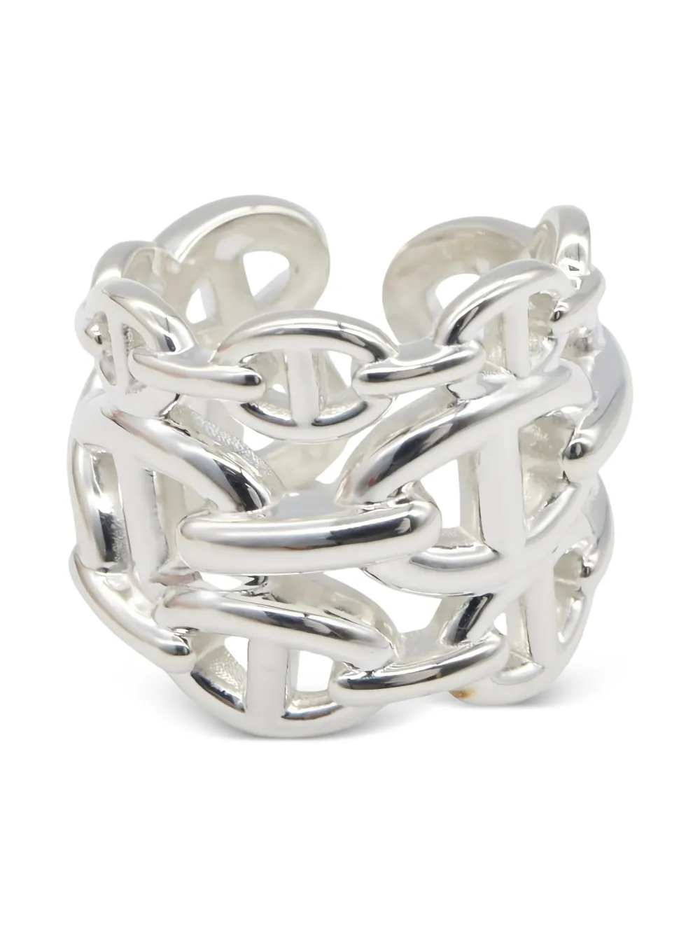 Hermès Pre-Owned 2010s Enchene GM chain ring - シルバートーン Hermès Pre-Owned 2010s Enchene GM chain ring - シルバートーン