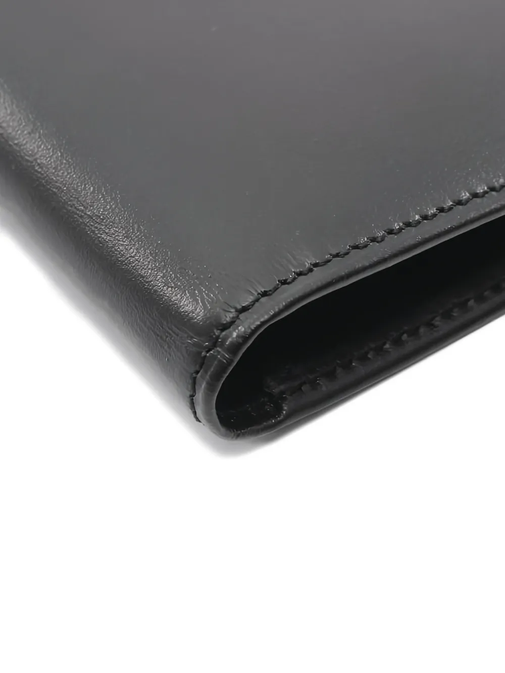 Pre-owned Cartier 2010s Pasha Bi-fold Leather Long Wallet In Black