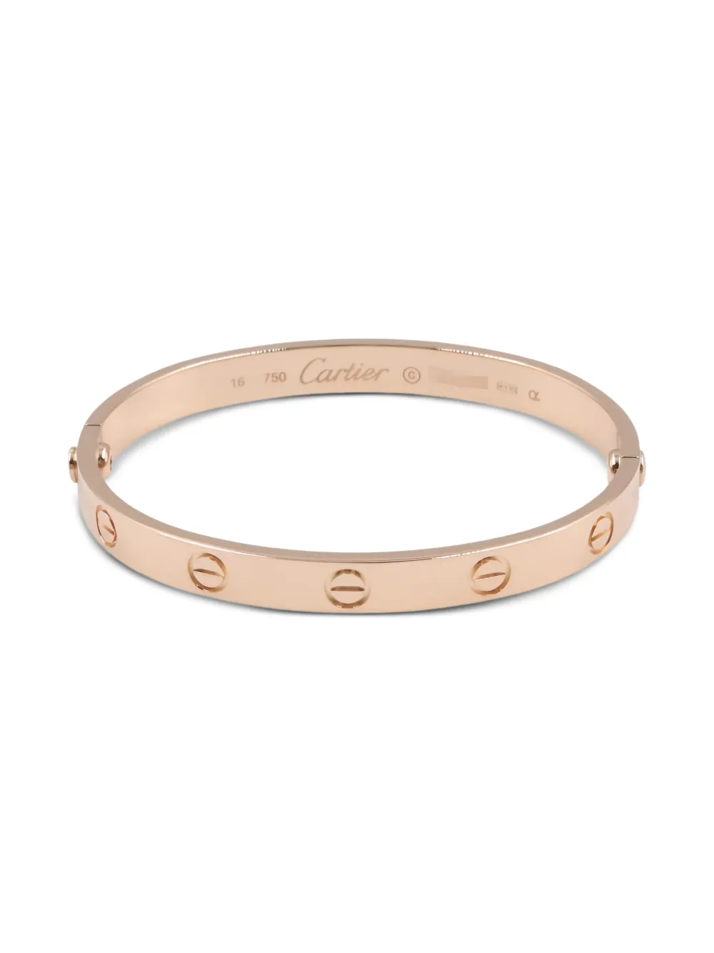 Cartier 2010s 18K rose gold Love Breath motif bracelet - ピンク