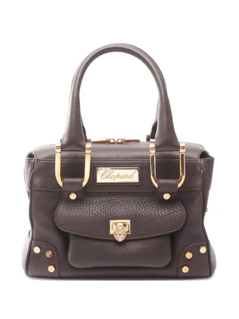 Chopard Pre-Owned 2000s leather heart lock tote bag