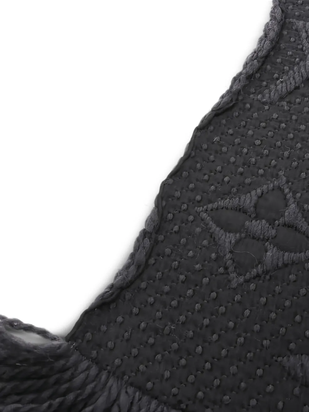 Louis Vuitton Pre-Owned 2016 logomania fringed scarf | Image 2