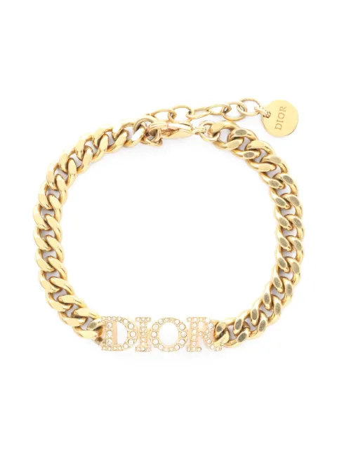 Christian Dior Pre-Owned pulsera con detalles de strass 2010