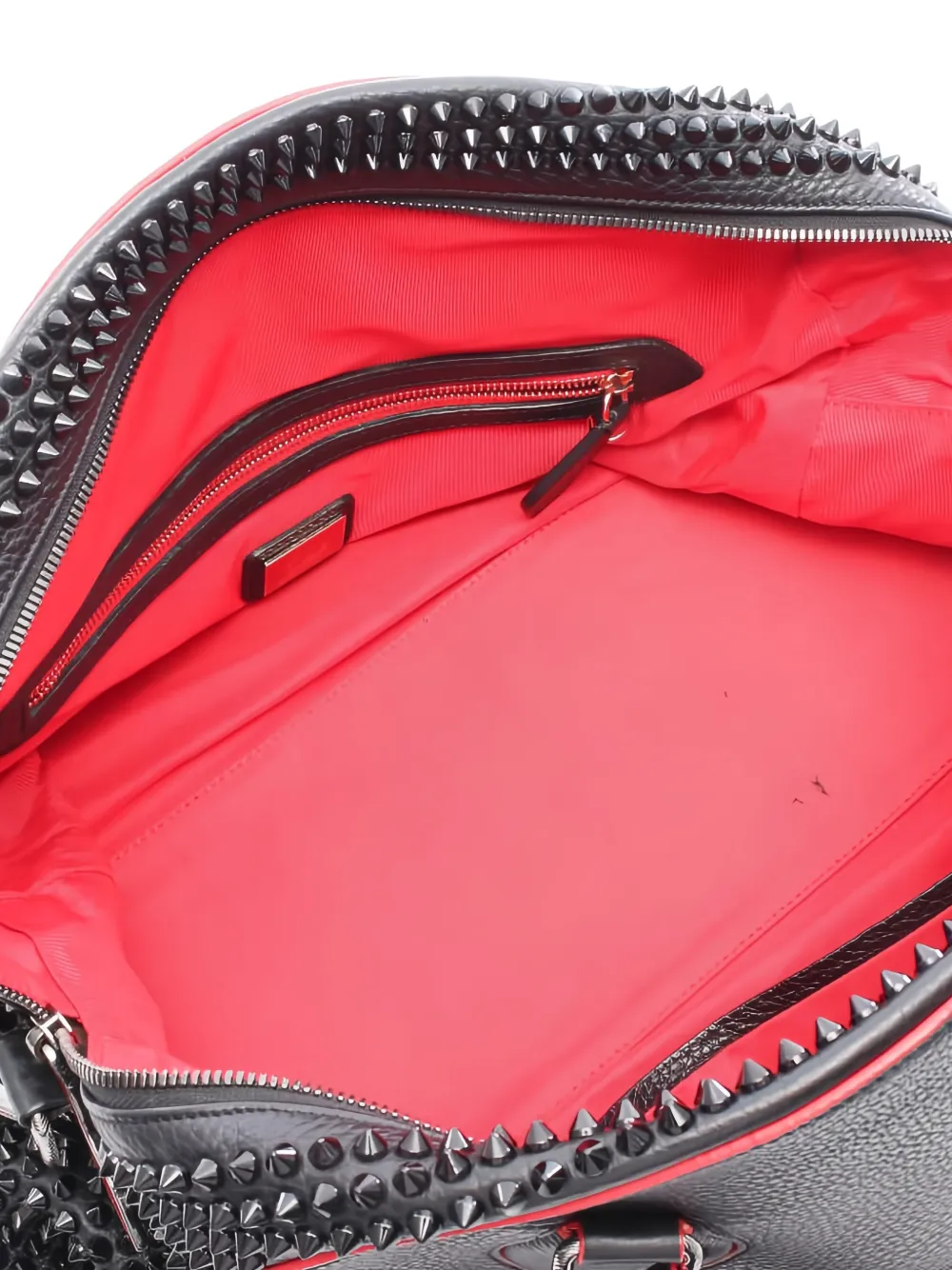 CHRISTIAN LOUBOUTIN Pre-owned 10s Panettone Studded Tote Bag In Black