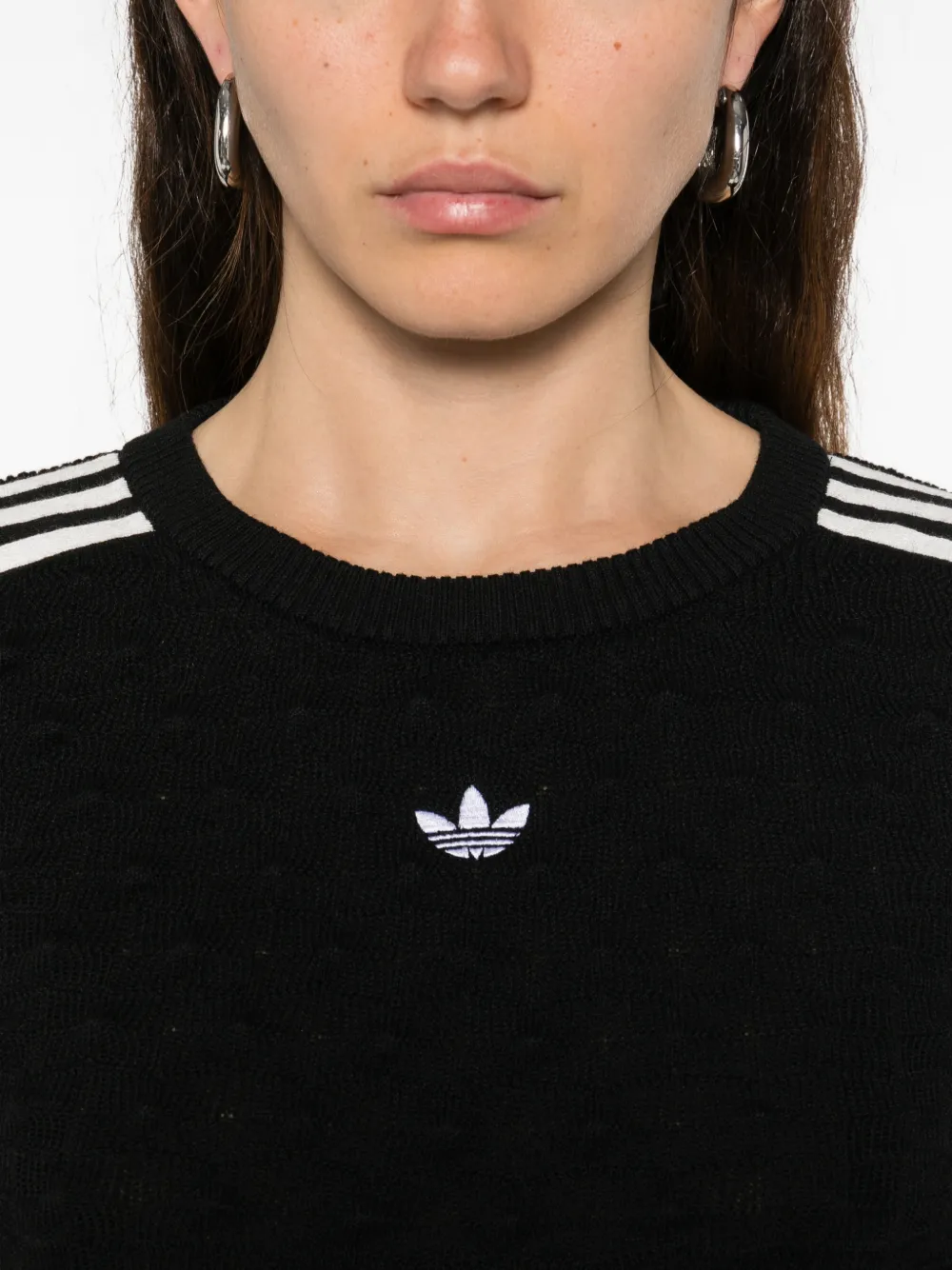 adidas Trui met hoge hals Zwart