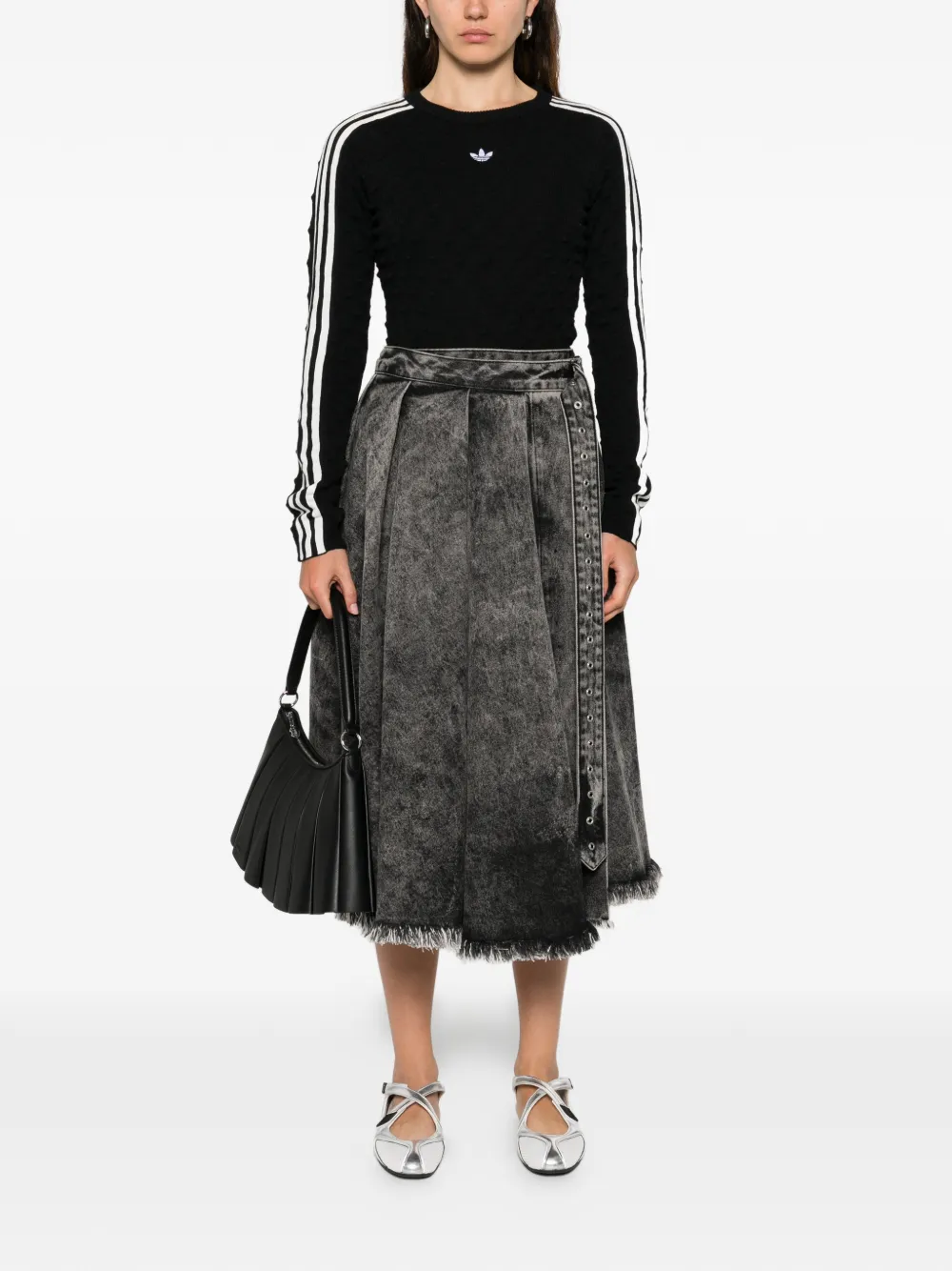 adidas Trui met hoge hals Zwart