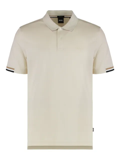 BOSS button-fastening polo shirt