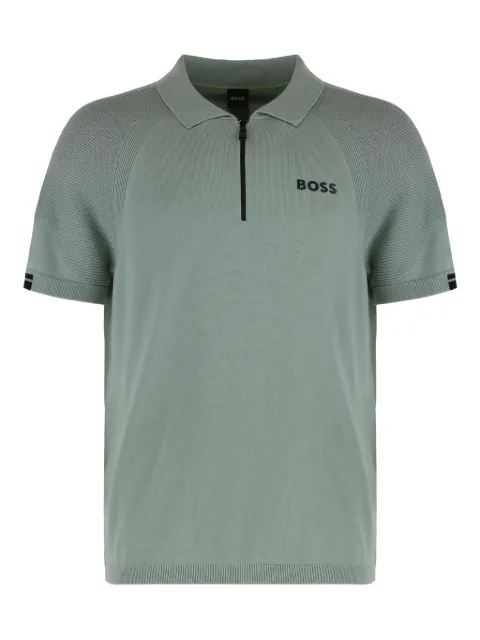 BOSS Polo con zip