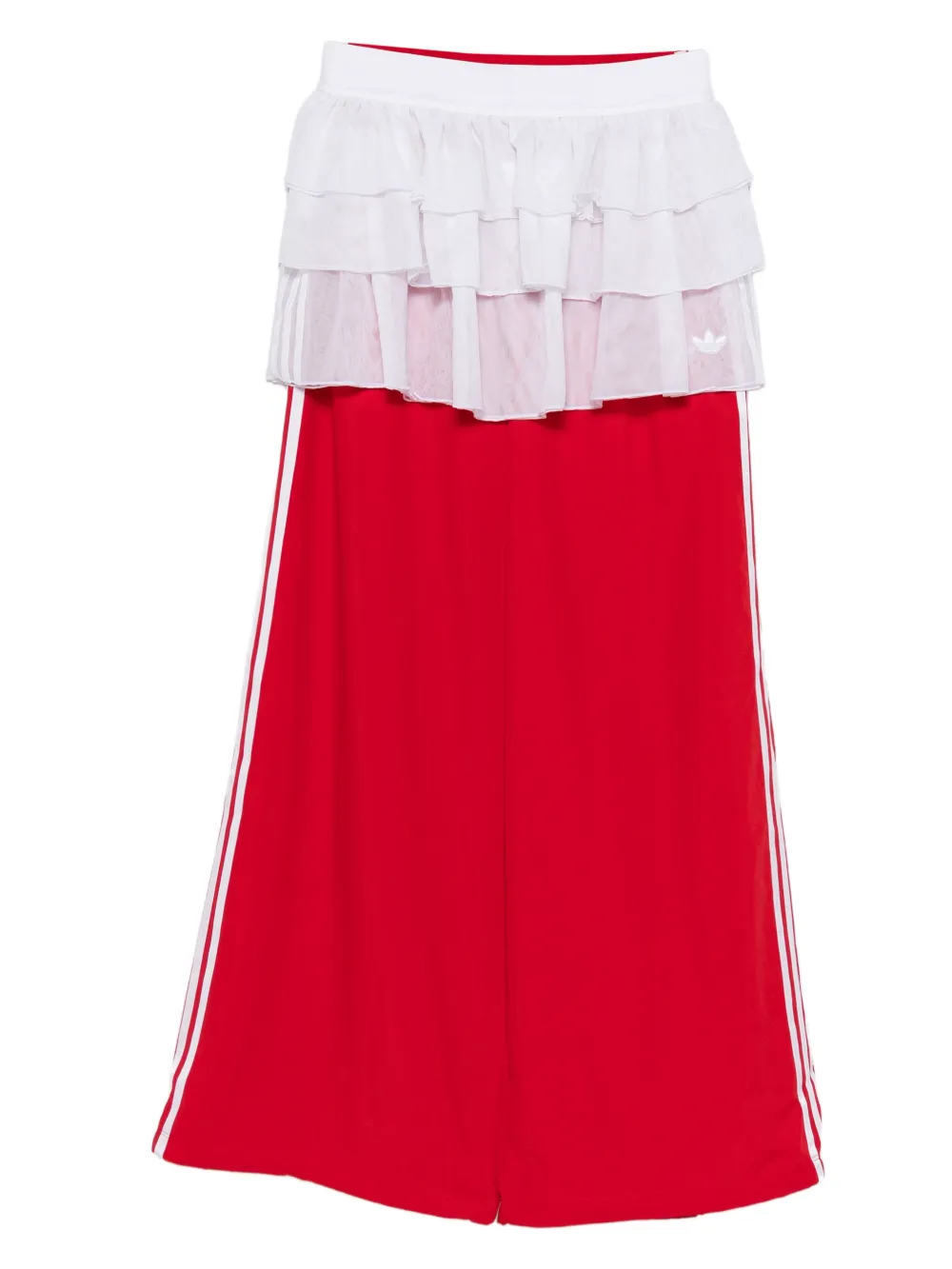 adidas layered striped trousers - Rosso