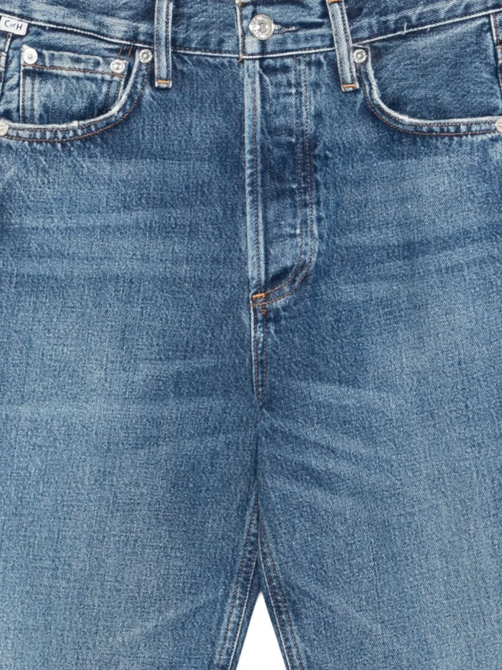 Citizens of Humanity Denim katoenen jeans met knopen Blauw