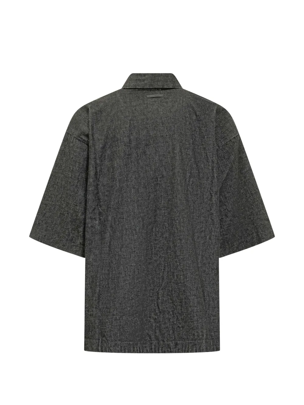  Fear Of God Essentials Work Full-zip Denim Shirt - Black 