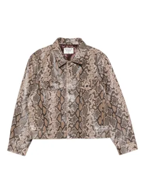 Ernest W. Baker Jaqueta Animal Print Com Fechamento Por Zíper