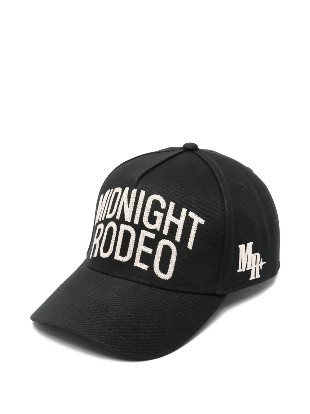 Midnight Rodeo Mr Chainstitch Embroidered Baseball Cap In Black