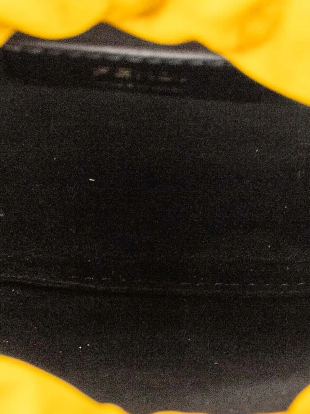 Pre-owned Fendi 2000-2010 Mini Nappa Drawstring Pouch In Yellow