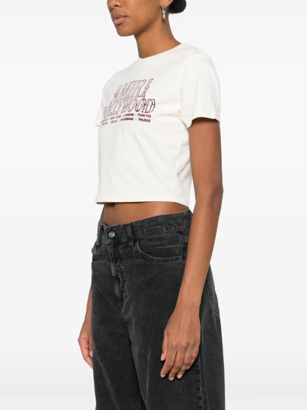  Amiri Graphic-print Short-sleeve T-shirt - Neutrals 