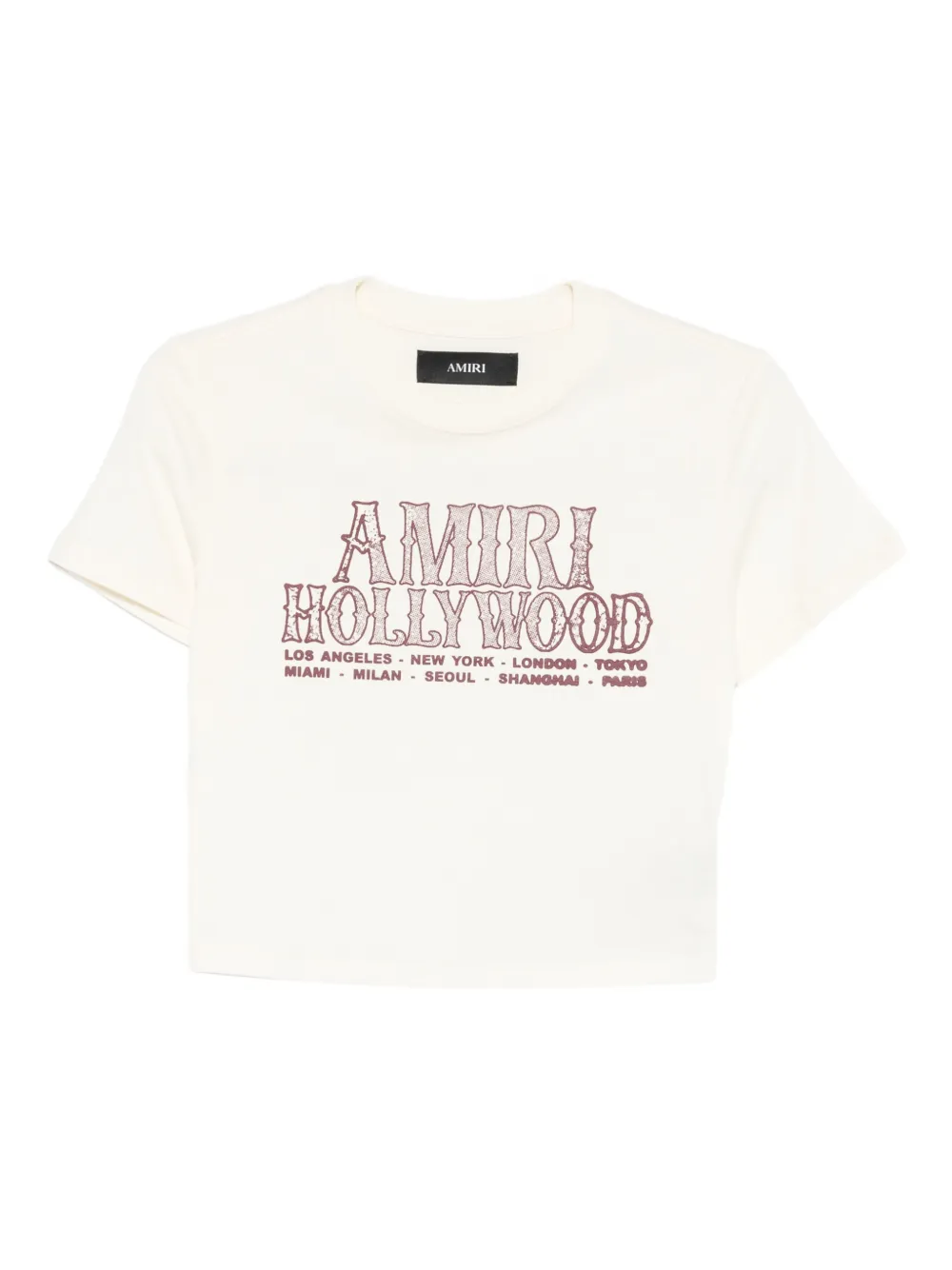AMIRI graphic-print short-sleeve T-shirt - Toni neutri