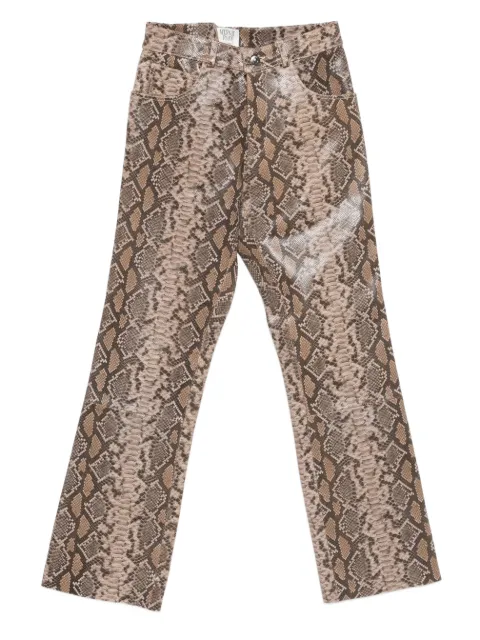 MIDNIGHT RODEO "1968" snakeskin print trousers