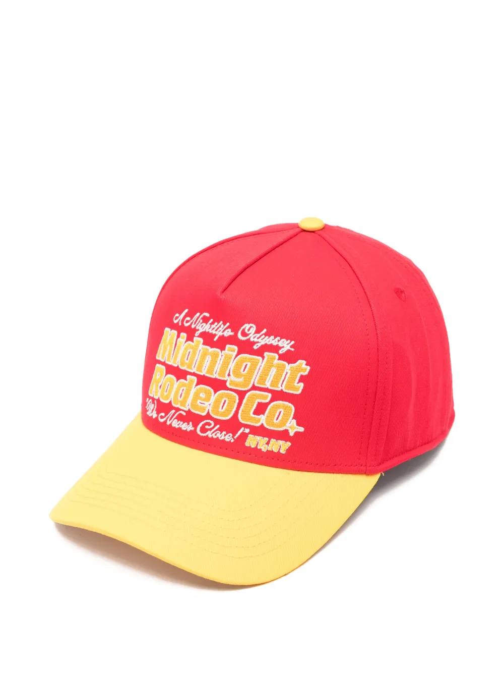 MIDNIGHT RODEO Mr Odissey embroidered trucker cap - Rosso