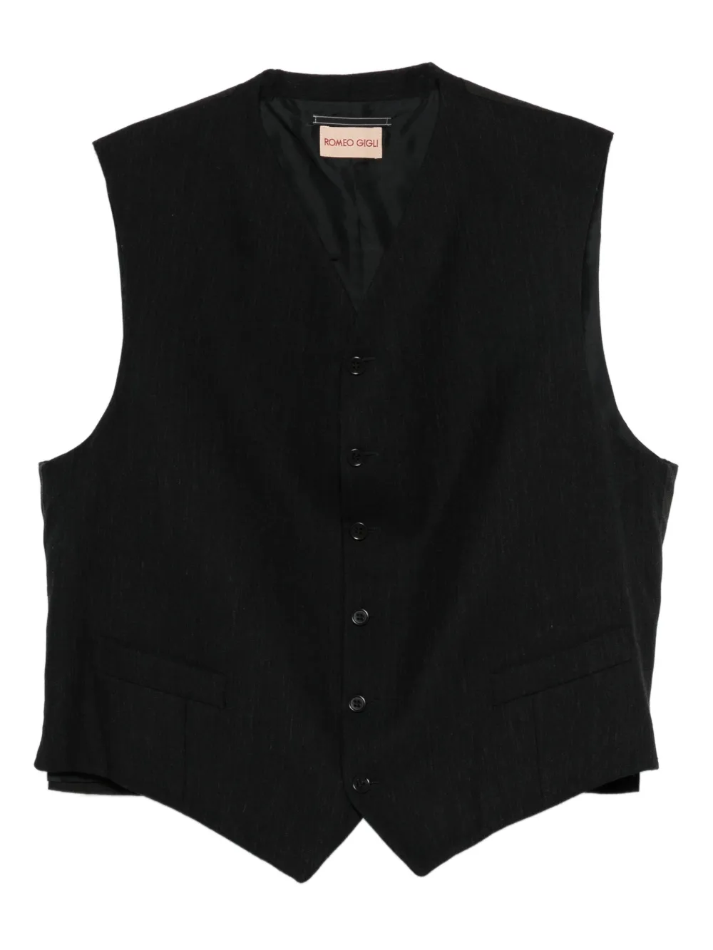 Romeo Gigli Pre-Owned Gilet con bottoni anni '90 - Nero