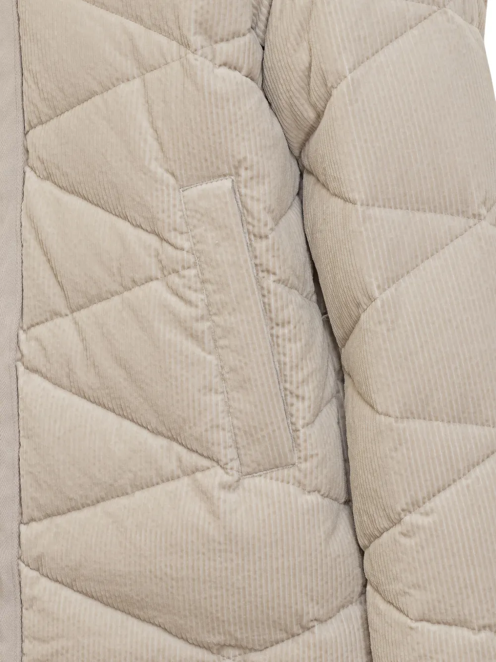 Geometric-Quilted Jacket
