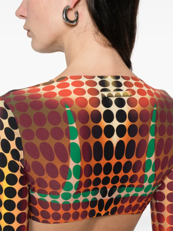 Jean Paul Gaultier Polka Dot Top | Orange | FARFETCH