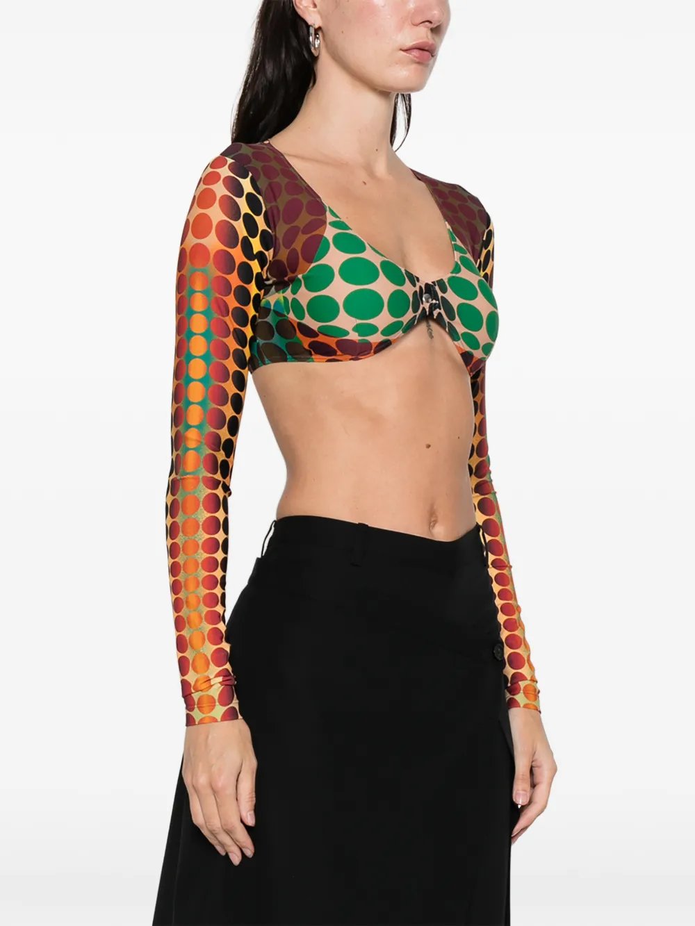 Jean Paul Gaultier Polka Dot Top | Orange | FARFETCH