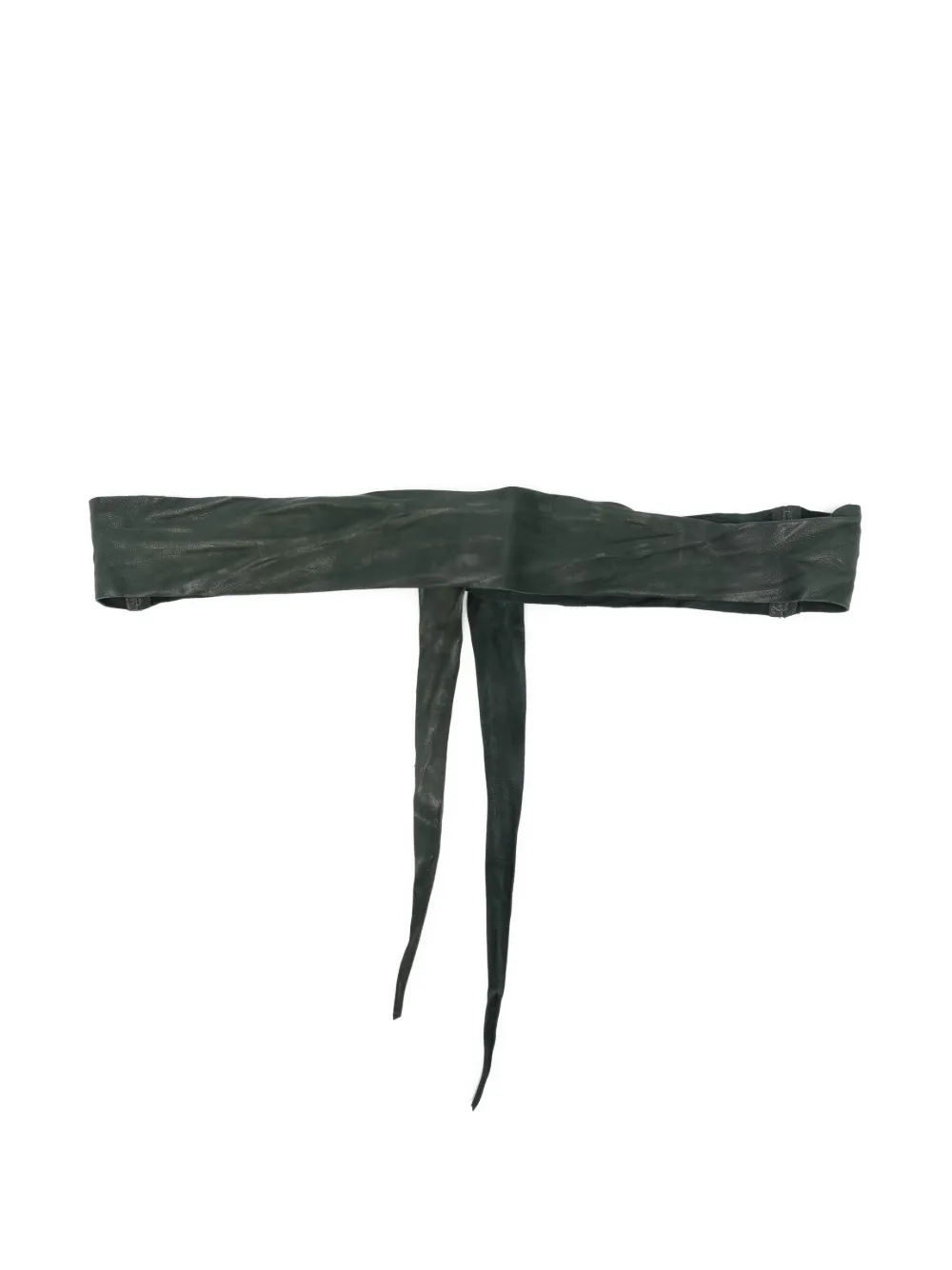 SOMMET tie leather belt - Groen